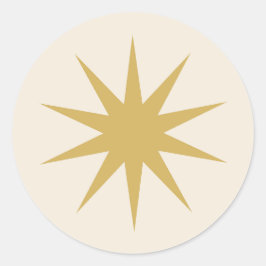 Sternkleber Runder Aufkleber