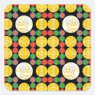 Sternkreise Quadratischer Aufkleber