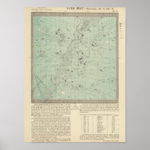 Sternkundliche Karte Poster