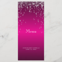 Sternlichter in heiß rosa - Menü