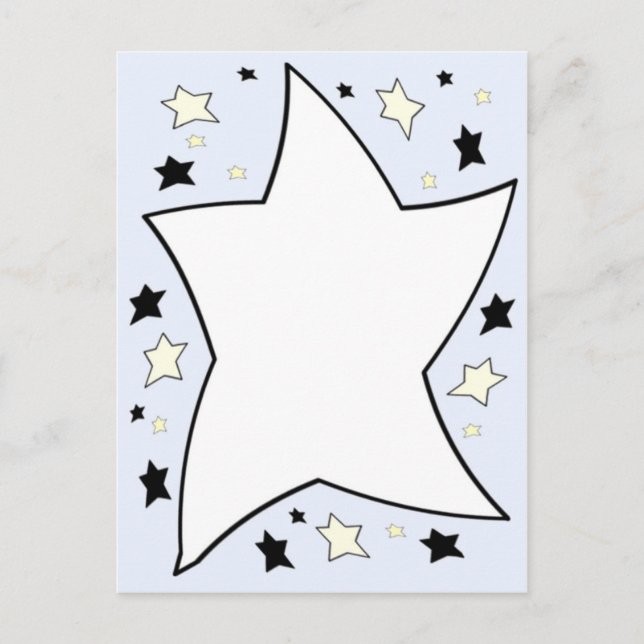 Sternlila Postkarte (Vorderseite)
