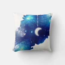 Sternmond Nachthimmel Himmelsgalaxie blau weiß