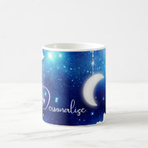 Sternmond Nachthimmel Himmelsgalaxie Tasse
