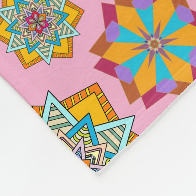 Sternmuster Fleecedecke (Ecke)