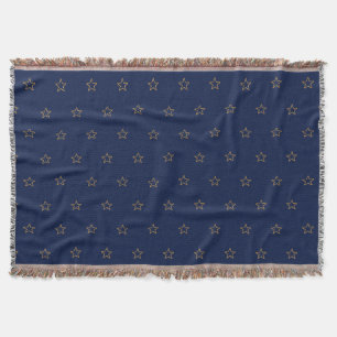 Sternmuster für Navy Blue Decke