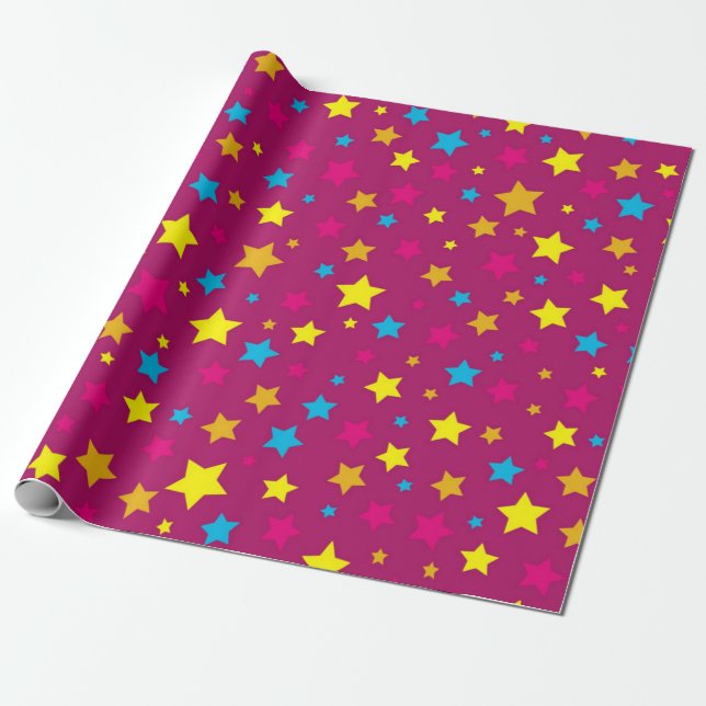 Sternmuster Geschenkpapier (Ungerollt)
