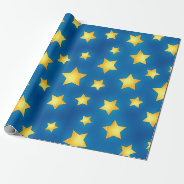 Sternmuster Geschenkpapier (Ungerollt)