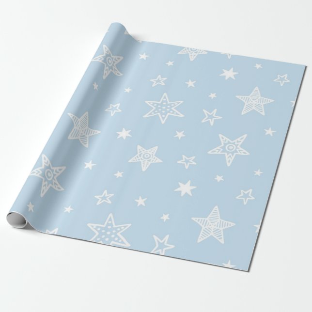 Sternmuster Geschenkpapier (Ungerollt)
