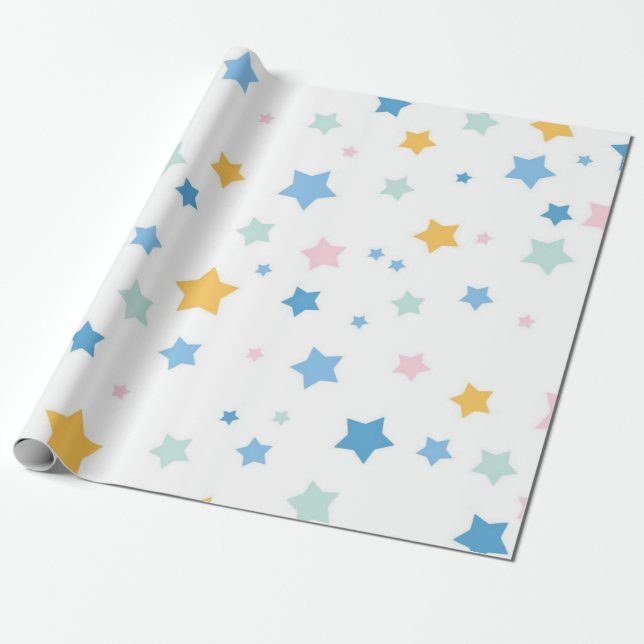 Sternmuster Geschenkpapier (Ungerollt)