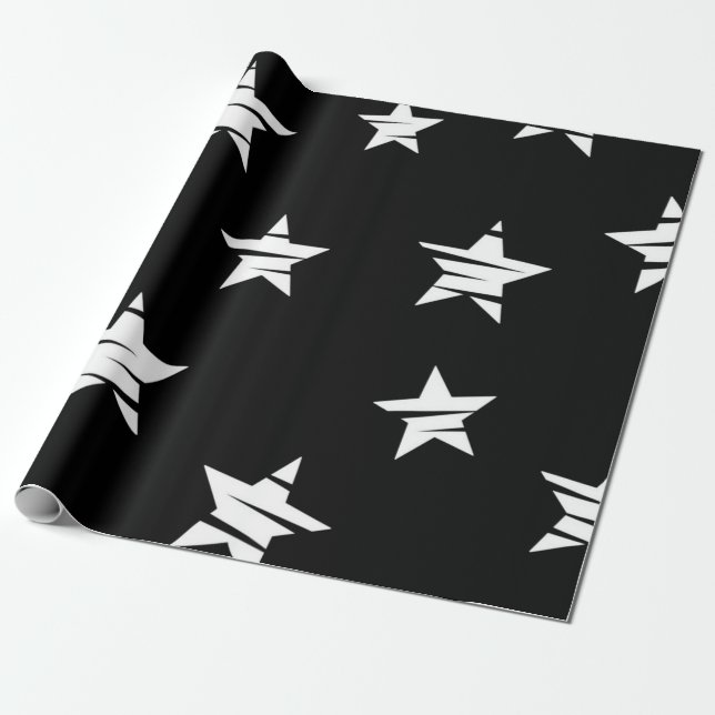 Sternmuster Geschenkpapier (Ungerollt)