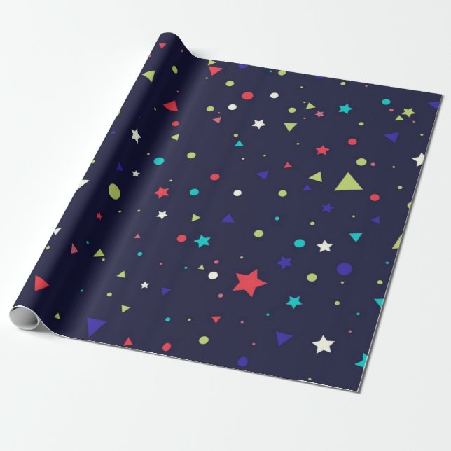 Sternmuster Geschenkpapier (Ungerollt)