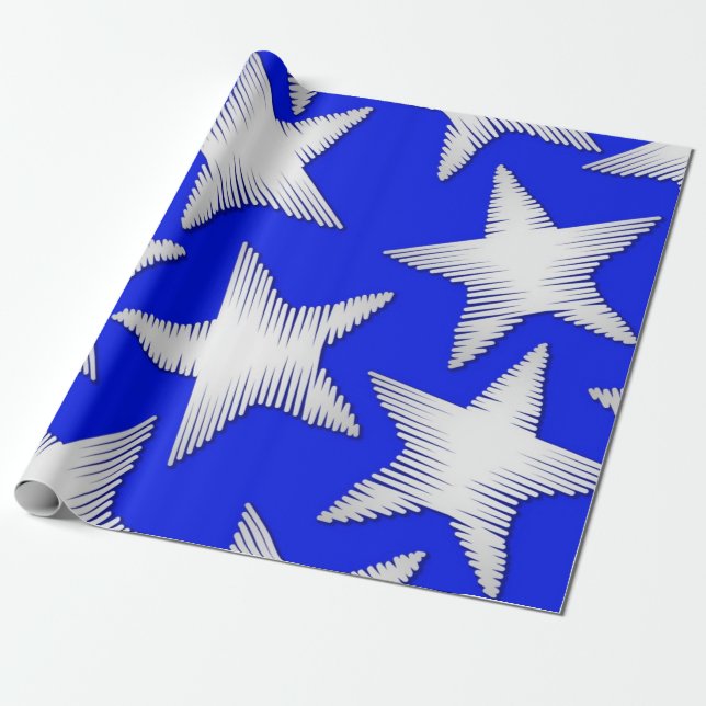 Sternmuster Geschenkpapier (Ungerollt)