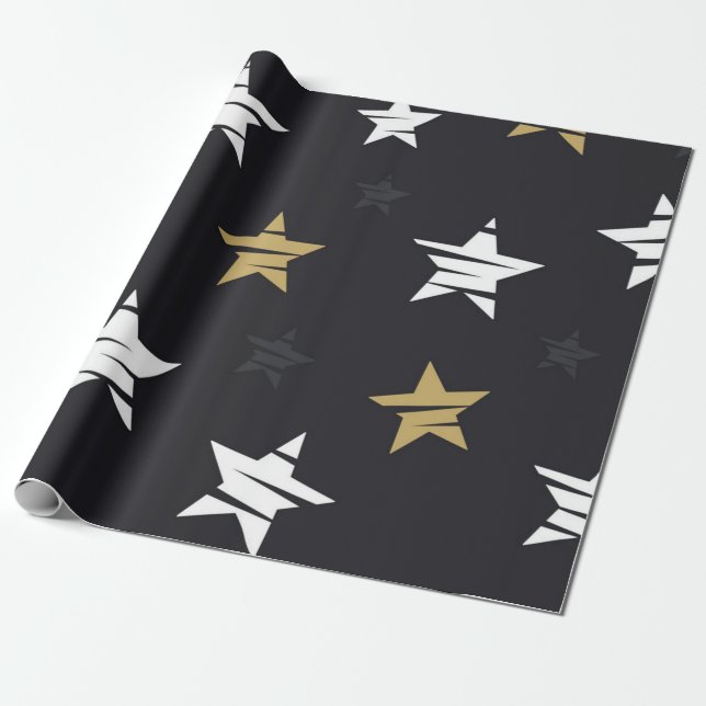 Sternmuster Geschenkpapier (Ungerollt)