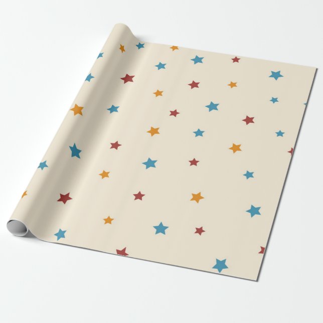 Sternmuster Geschenkpapier (Ungerollt)