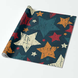 Sternmuster Geschenkpapier