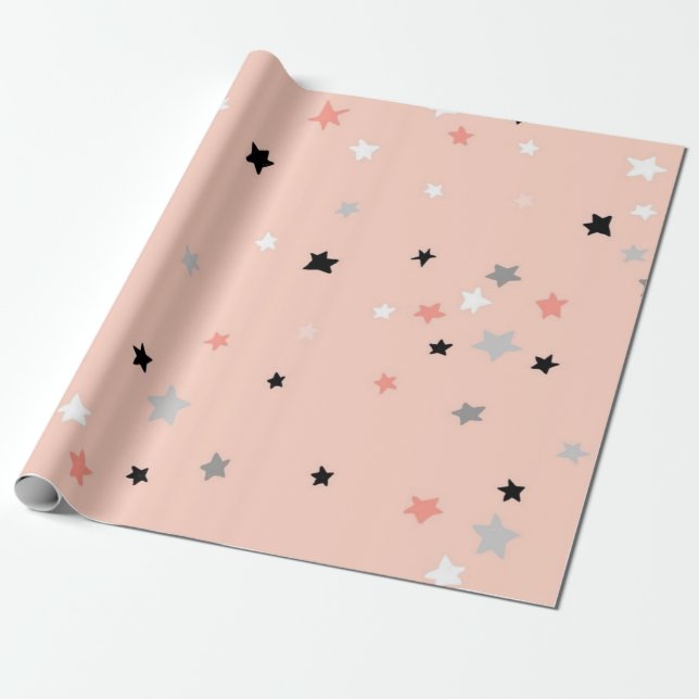 Sternmuster Geschenkpapier (Ungerollt)