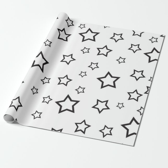 Sternmuster Geschenkpapier (Ungerollt)