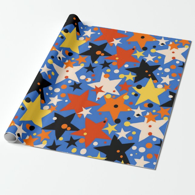 Sternmuster Geschenkpapier (Ungerollt)