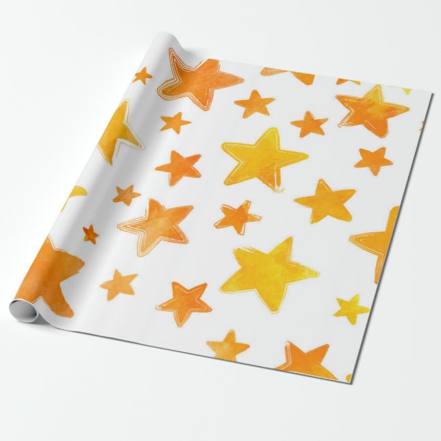 Sternmuster Geschenkpapier (Ungerollt)