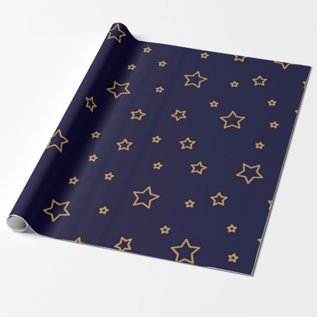 Sternmuster Geschenkpapier (Ungerollt)