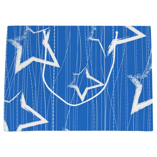 Sternmuster Große Geschenktüte (Vorderseite)