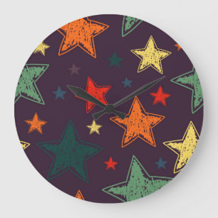 Sternmuster Große Wanduhr