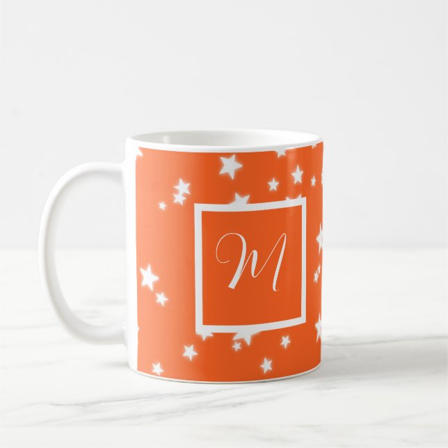 Sternmuster Monogramm Kaffeetasse (Links)