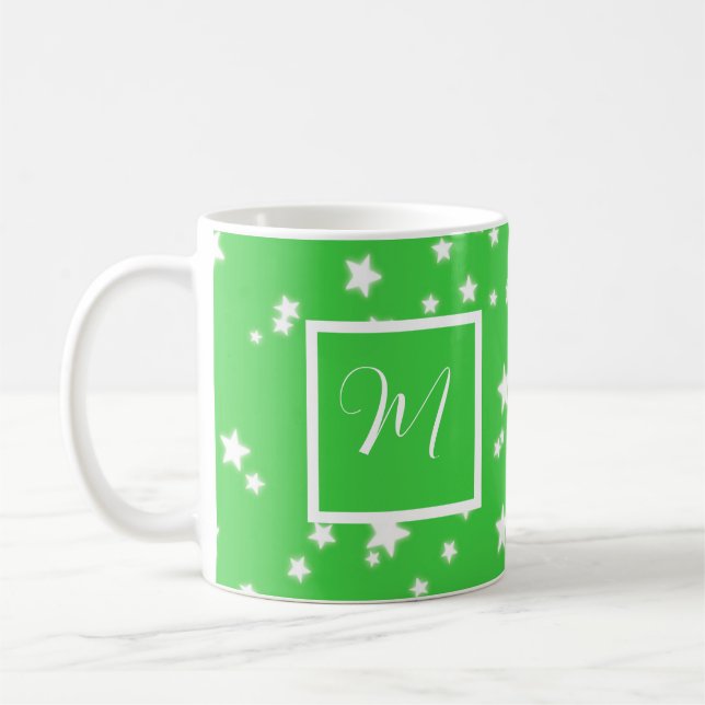 Sternmuster Monogramm Kaffeetasse (Links)
