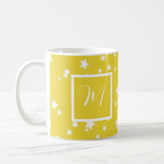 Sternmuster Monogramm Kaffeetasse (Links)