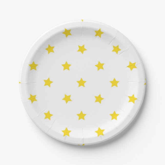 Sternmuster Pappteller (Vorderseite)