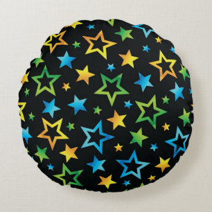 Sternmuster Rundes Kissen