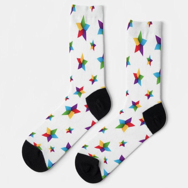 Sternmuster Socken (Linkes Detail)
