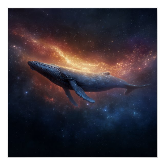 Sternnebel Buckelwal Poster (Vorderseite)