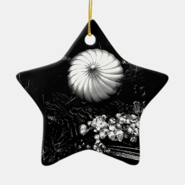 STERNORMUNG MIT **CHRISTMAS-DEKORATIONEN** KERAMIK ORNAMENT (Vorne)