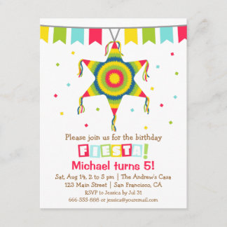 Sternpinata-mexikanisches Einladung