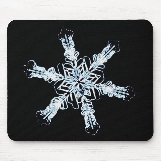 Sternschneekristall Mousepad (Vorne)