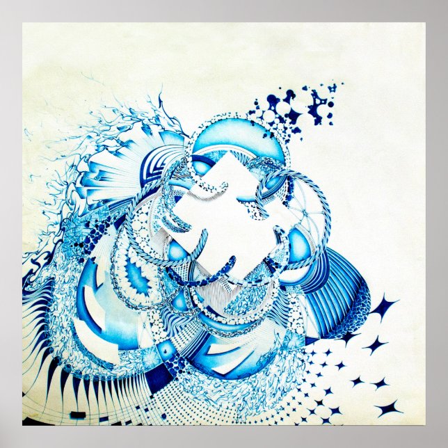 Sternschnuppe Poster (Vorne)