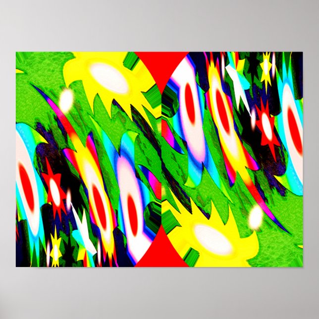 Sternschnuppen Kunst Poster (Vorne)