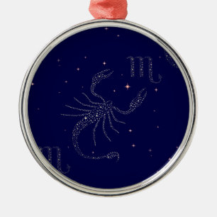 Sternskorpio Silbernes Ornament