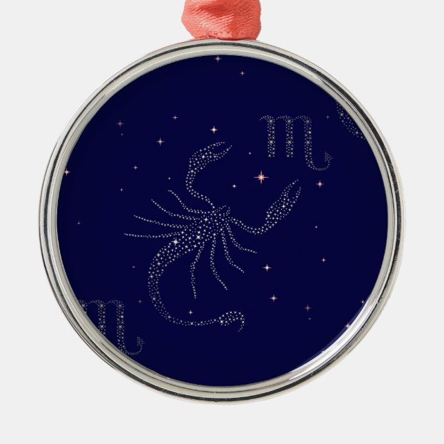 Sternskorpio Silbernes Ornament (Vorne)