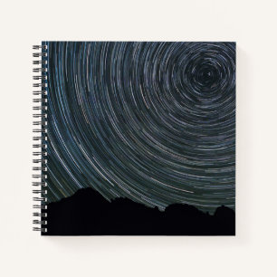 Sternspuren um Polaris Ingalls Pass Notizbuch