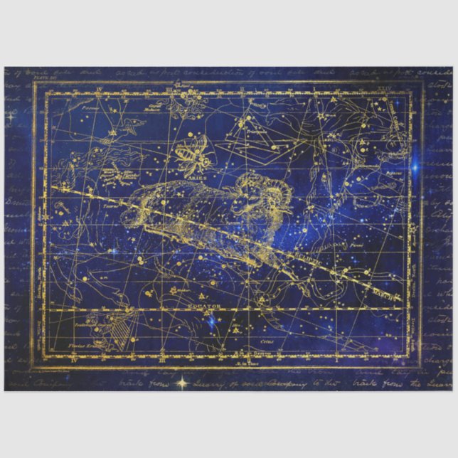 Sterntafel Seidenpapier (Vorderseite)