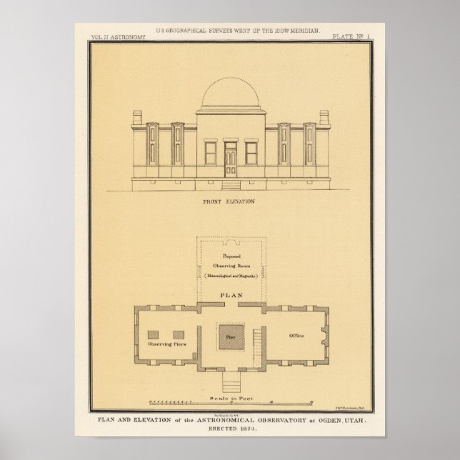 Sternwarte, Ogden, Utah Poster (Vorne)