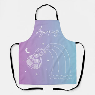 Sternzeichen Aquarius zodiac Schürze