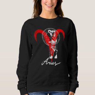 Sternzeichen Astrologie Horoskop Gothic Widder Sweatshirt