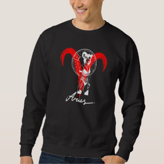 Sternzeichen Astrologie Horoskop Gothic Widder   Sweatshirt