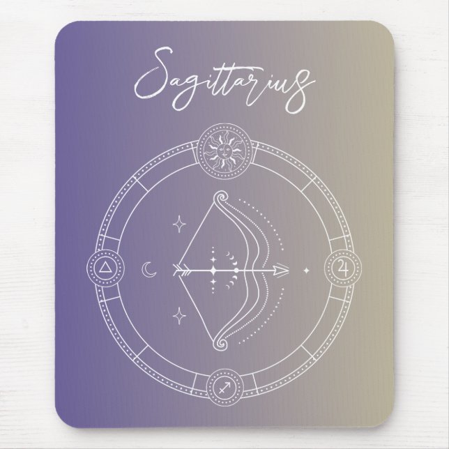 Sternzeichen des Sagittarius zodiac Mousepad (Vorne)