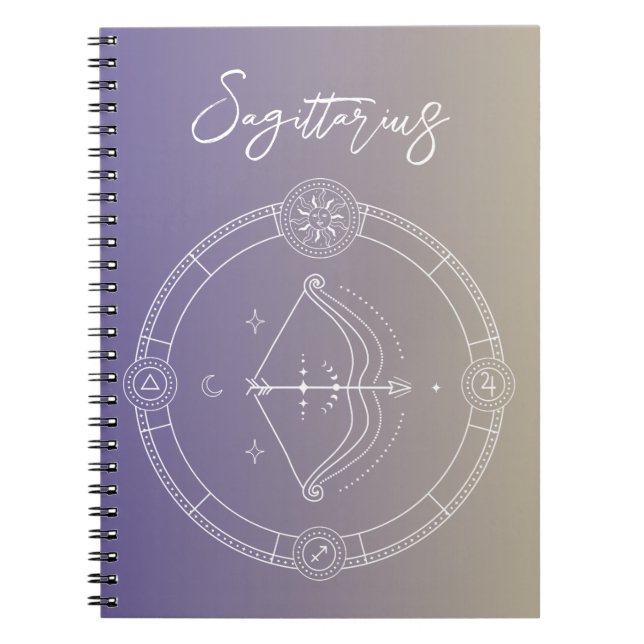 Sternzeichen des Sagittarius zodiac Notizblock (Vorderseite)