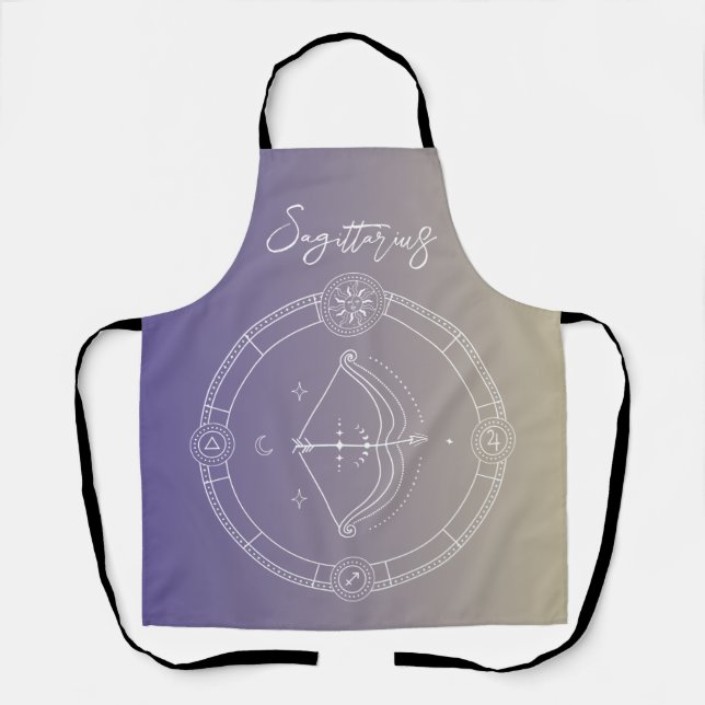 Sternzeichen des Sagittarius zodiac Schürze (Vorderseite)