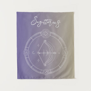 Sternzeichen des Sagittarius zodiac Wandteppich